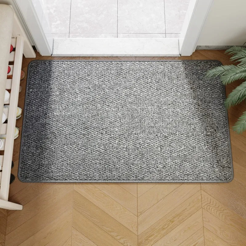 Faux Jute Machine-Woven Doormat for Entryway or Porch