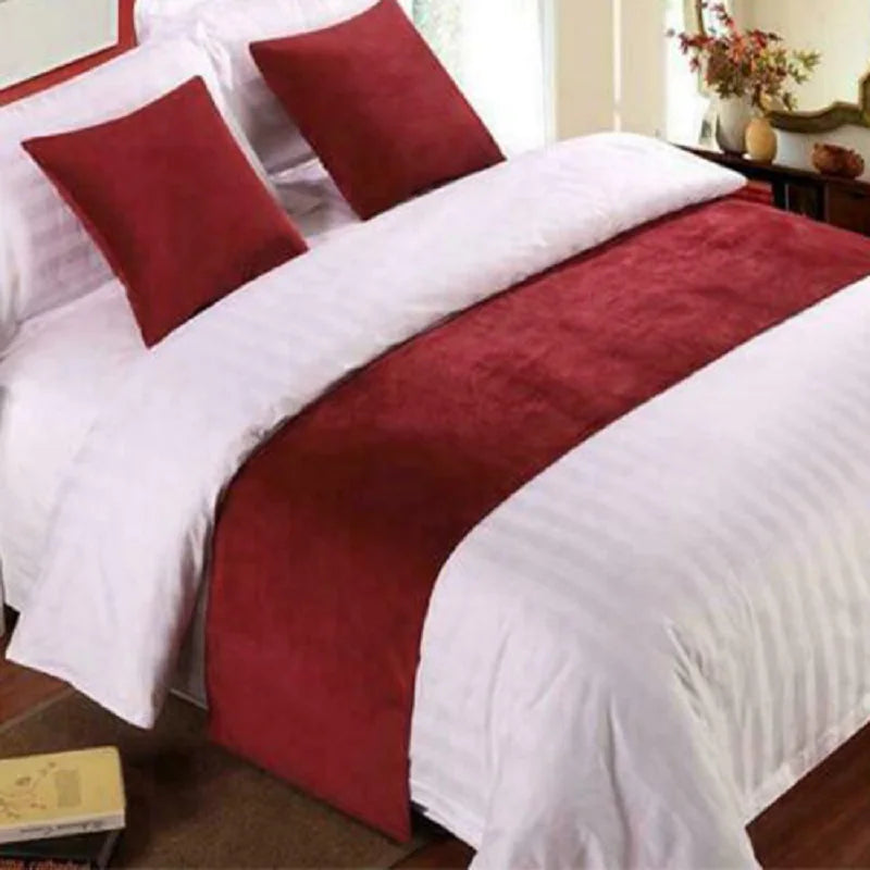 Arden Velvet Bed Runner & Pillow Cover Set