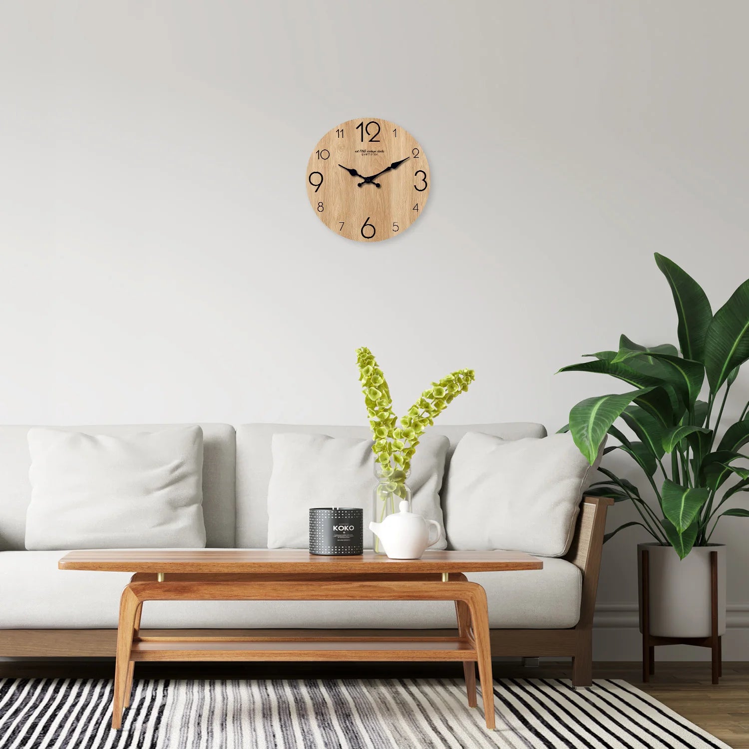 Arden Wood Grain Wall Clock