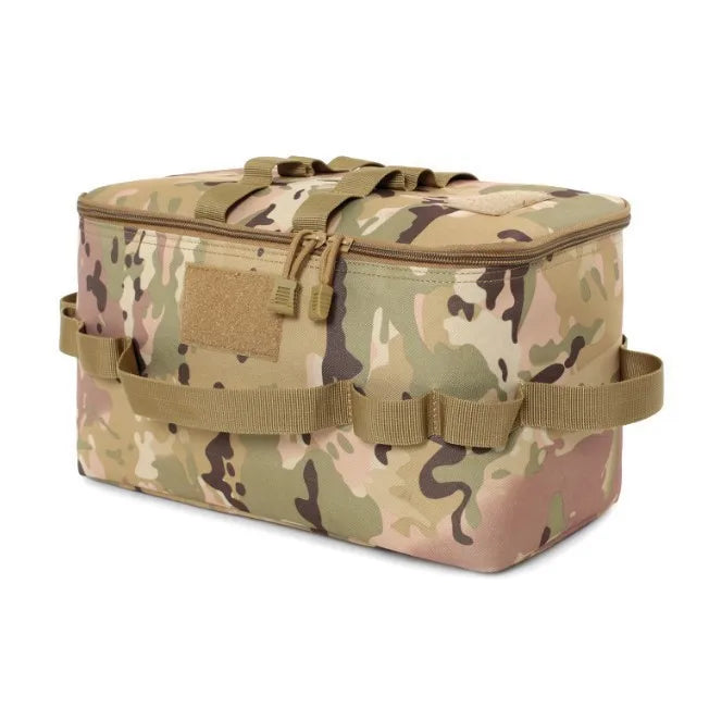 Divided Utility Storage Bag for Camping Gear, Tools, or Pantry
