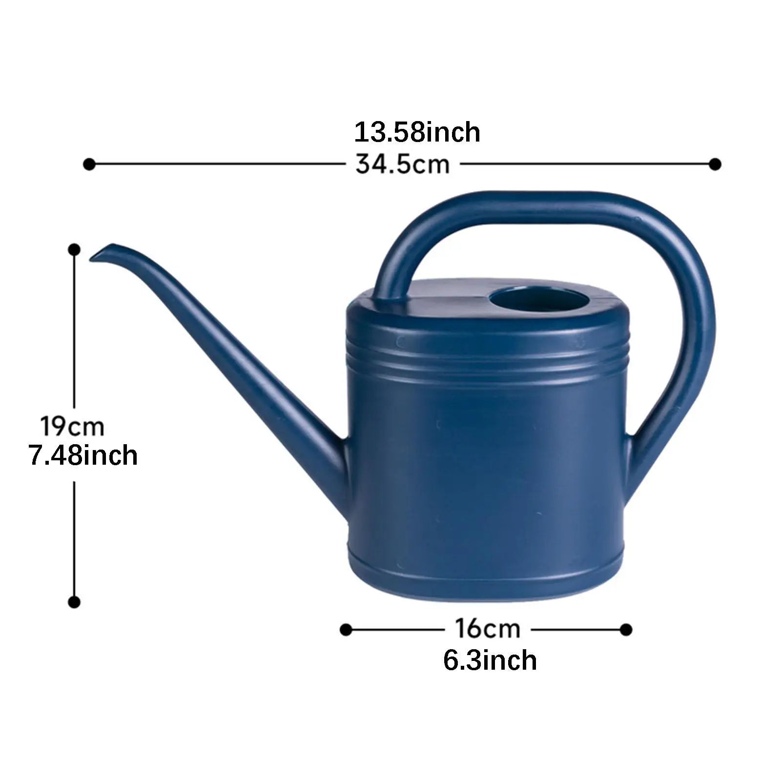 Lightweight Plastic Watering Can for Indoor & Outdoor Plants