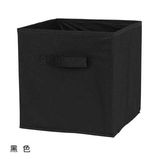 Collapsible Cube Storage Bin for Closet and Shelf Organization