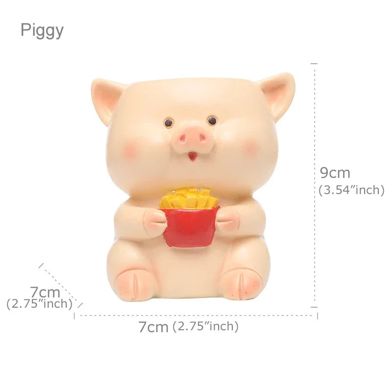 Finn Animal Resin Planter & Desk Organizer
