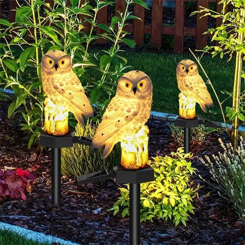 Owl Solar Garden Stake Light